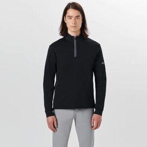 Bugatchi Men's Long Sleeve Quarter Zip Pullover - M